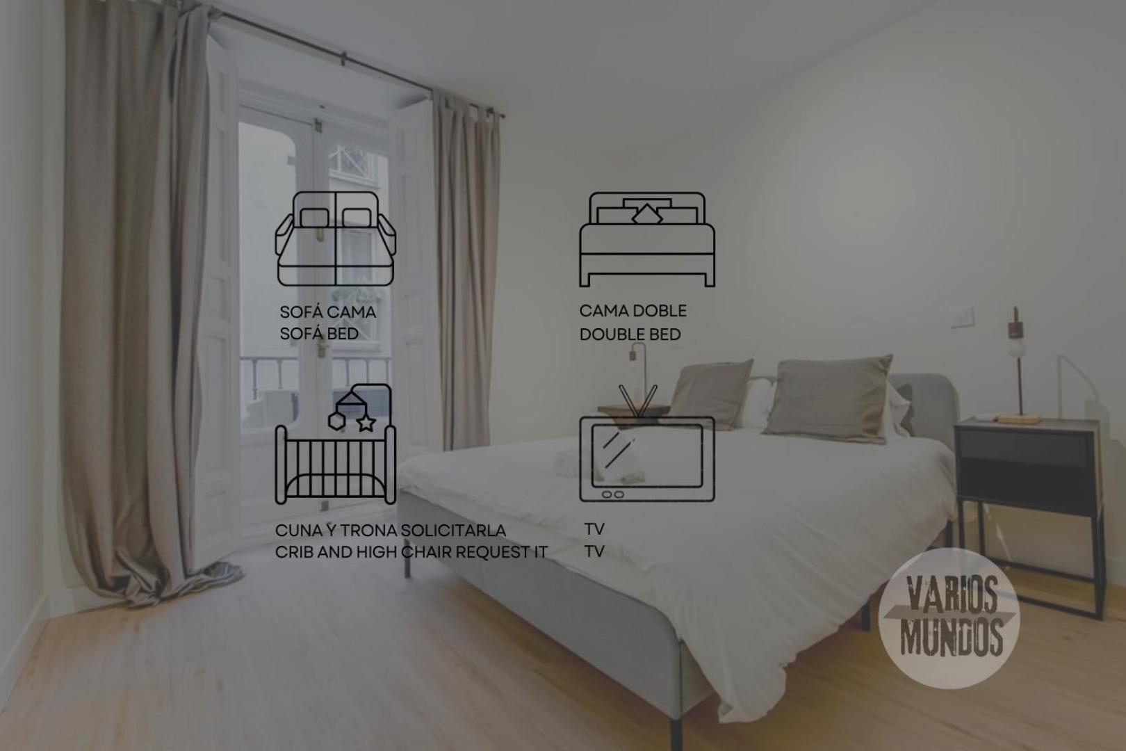 Modern Apt Para 6Pax En La Plaza De Tirso-Centro E1 Madrid Ngoại thất bức ảnh